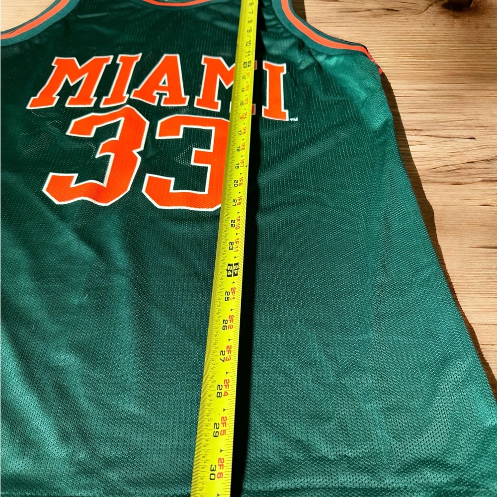 Miami Hurricanes #13 Basketball Logo Athletics Jersey Size Medium 90s - Picture 5 of 8